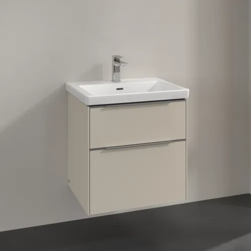 VILLEROY BOCH Subway 3.0 Waschbeckenunterschrank, 2 Auszüge, 572 x 576 x 478 mm, Cashmere Grey #C57800VN, Bild 2