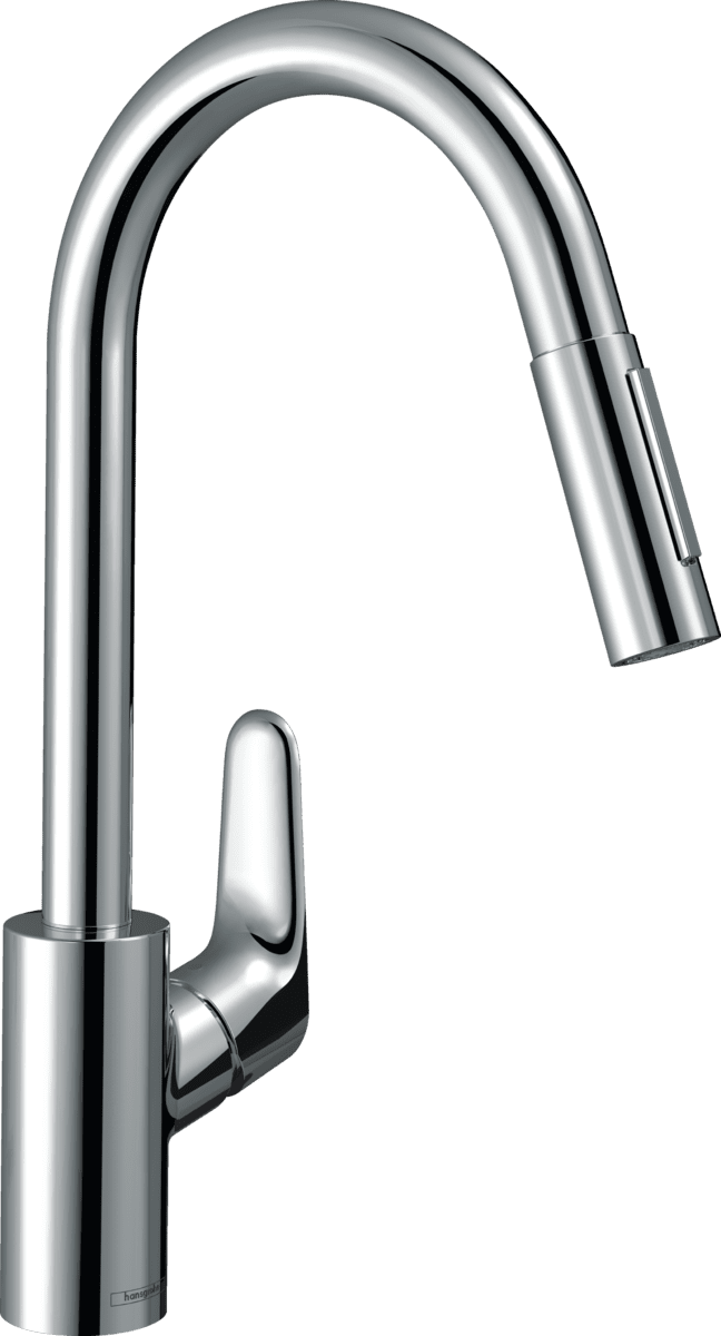 Picture of HANSGROHE Focus M41 Single lever kitchen mixer 240, pull-out spray, 2jet, sBox #73880000 - Chrome