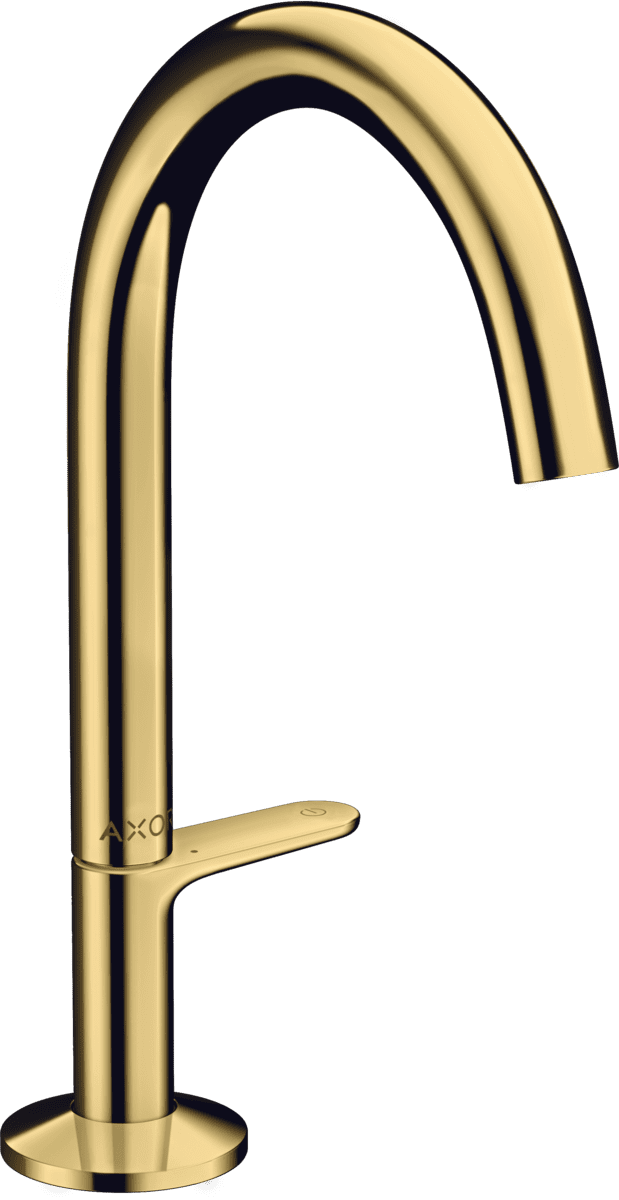 HANSGROHE AXOR One Waschtischmischer Select 170 mit Push-Open Ablaufgarnitur #48020990 - Polished Gold Optic