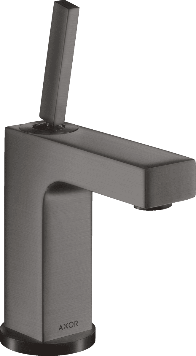 HANSGROHE AXOR Citterio Einhebel-Waschtischmischer 110 mit Pingriff und Ablaufgarnitur #39018340 - Brushed Black Chrome