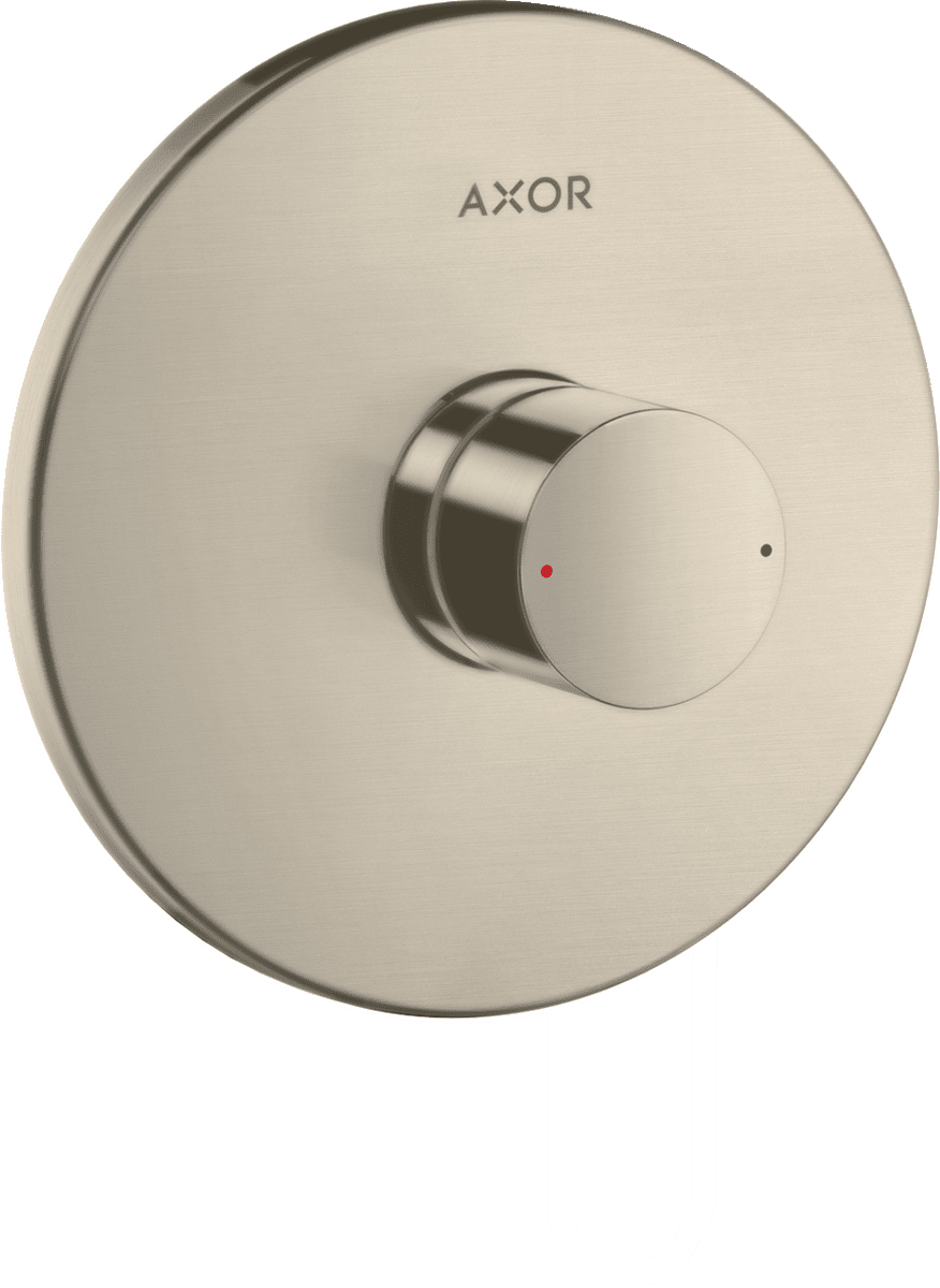 Зображення з  HANSGROHE AXOR Uno Single lever shower mixer for concealed installation with zero handle #45605820 - Brushed Nickel