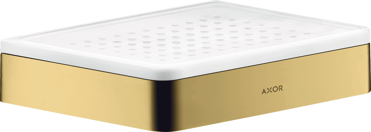 Зображення з  HANSGROHE AXOR Universal Softsquare Soap dish/ shelf #42803990 - Polished Gold Optic