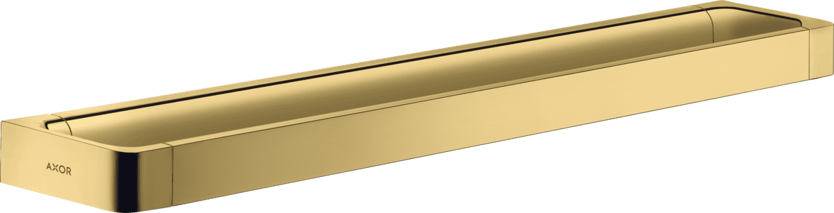 Зображення з  HANSGROHE AXOR Universal Softsquare Rail bath towel holder 600 mm #42832990 - Polished Gold Optic