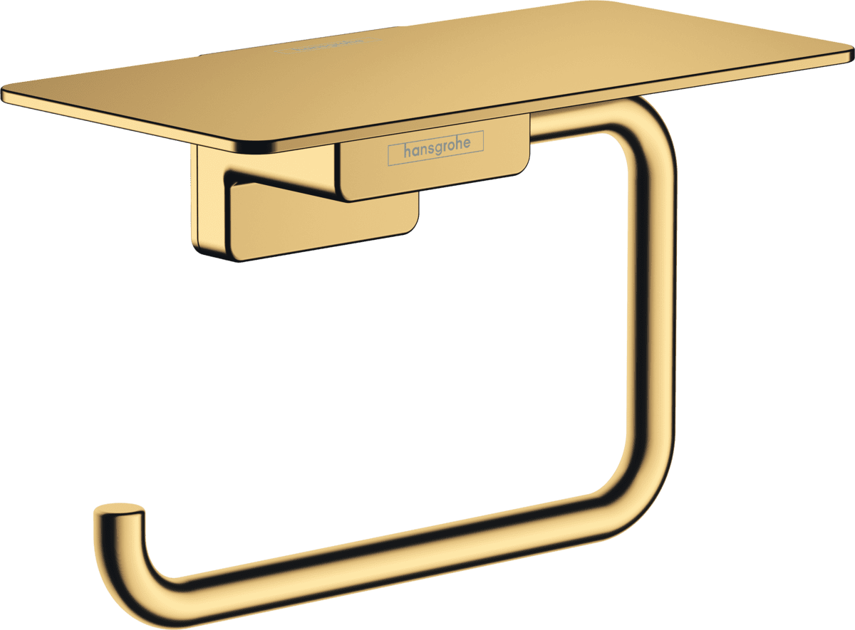 Bild von HANSGROHE AddStoris Toilettenpapierhalter mit Ablage #41772990 - Polished Gold Optic