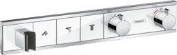 Bild von HANSGROHE RainSelect Thermostat Unterputz für 3 Verbraucher mit integriertem Brausehalter #15356400 - Weiß/Chrom