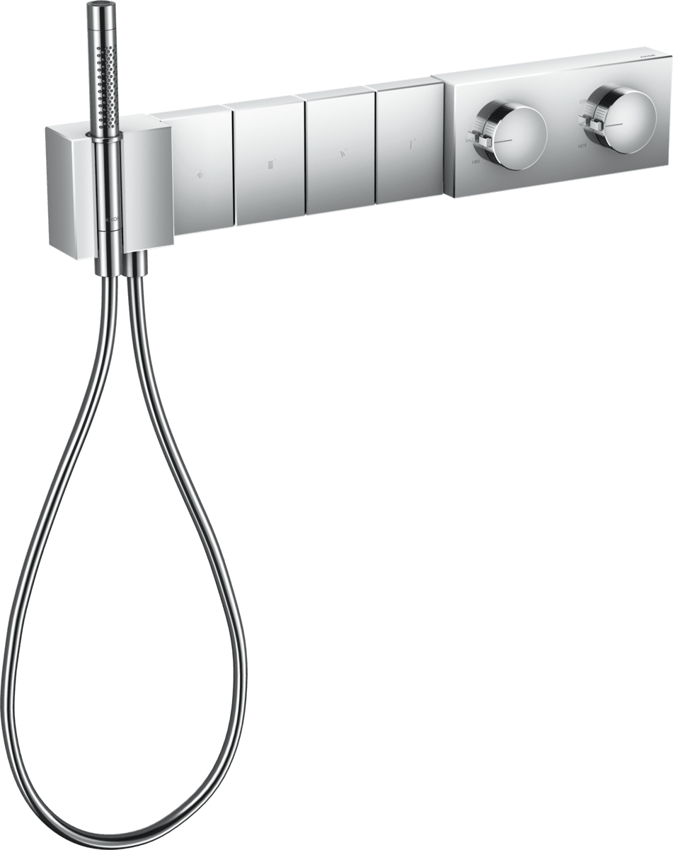 Bild von HANSGROHE AXOR Edge Thermostatmodul Select 610/100 Unterputz für 4 Verbraucher #46720000 - Chrom