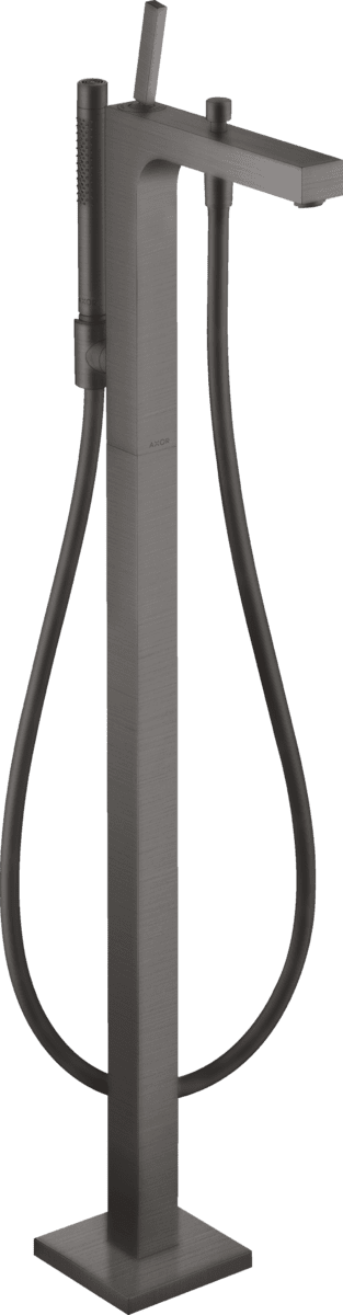 HANSGROHE AXOR Citterio Einhebel-Wannenmischer bodenstehend mit Pingriff #39451340 - Brushed Black Chrome