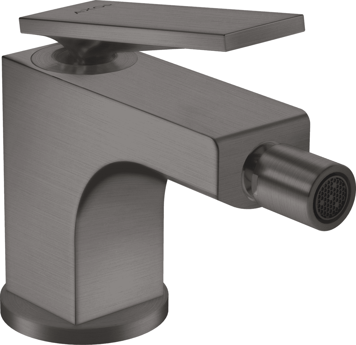 HANSGROHE AXOR Citterio Einhebel-Bidetmischer mit Hebelgriff und Zugstangen-Ablaufgarnitur #39214340 - Brushed Black Chrome
