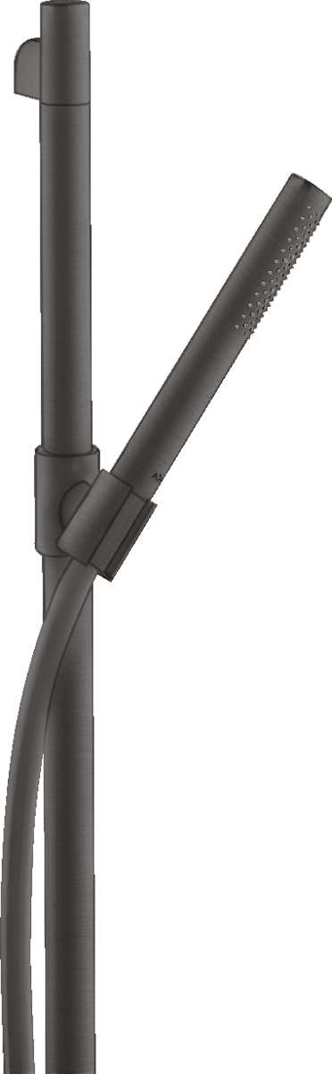 Зображення з  HANSGROHE AXOR Starck Shower set 0.90 m with baton hand shower 1jet EcoSmart #27983340 - Brushed Black Chrome