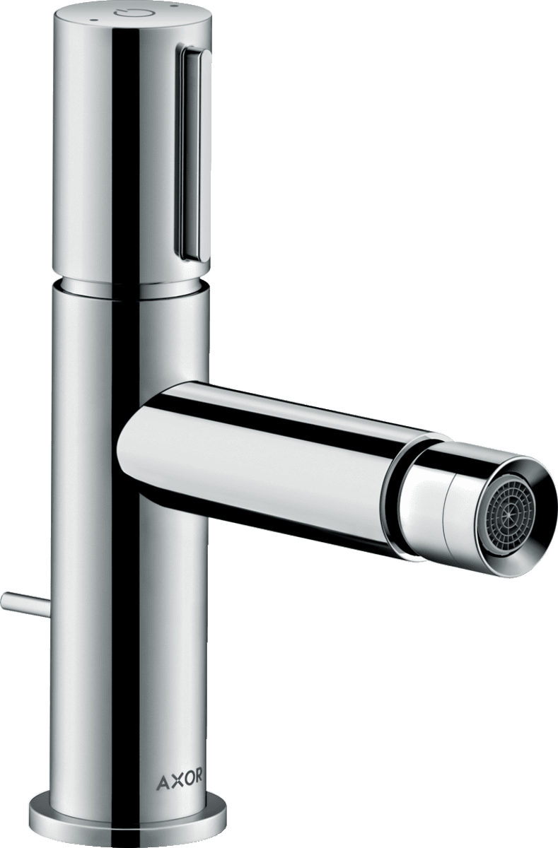 HANSGROHE AXOR Uno Bidetmischer Select mit Zugstangen-Ablaufgarnitur #45210250 - Brushed Gold Optic