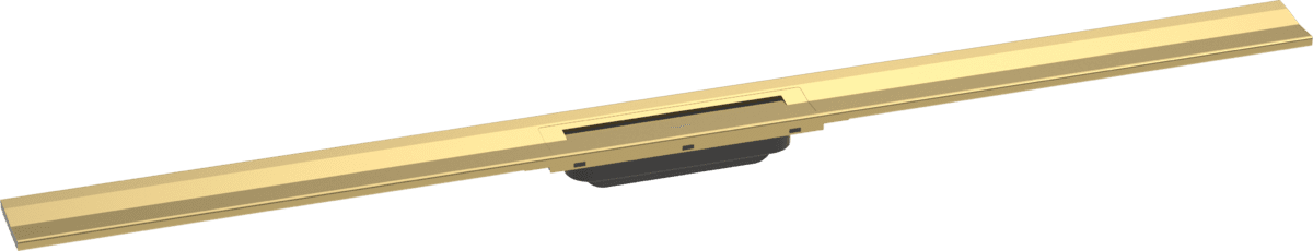 Зображення з  HANSGROHE RainDrain Flex Finish set shower drain 1200 cuttable for wall mounting #56054990 - Polished Gold Optic