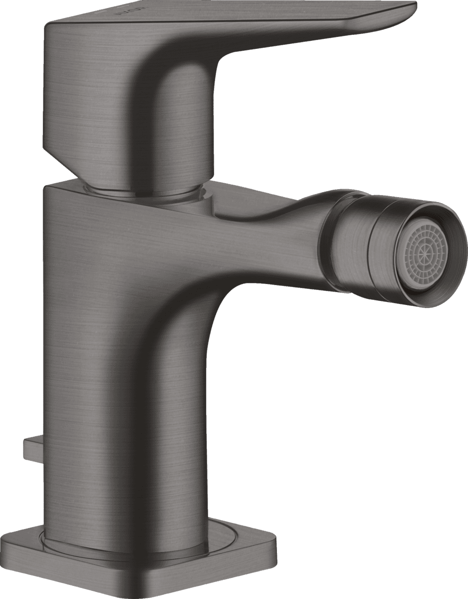 HANSGROHE AXOR Citterio E Einhebel-Bidetmischer mit Hebelgriff und Zugstangen-Ablaufgarnitur #36121340 - Brushed Black Chrome