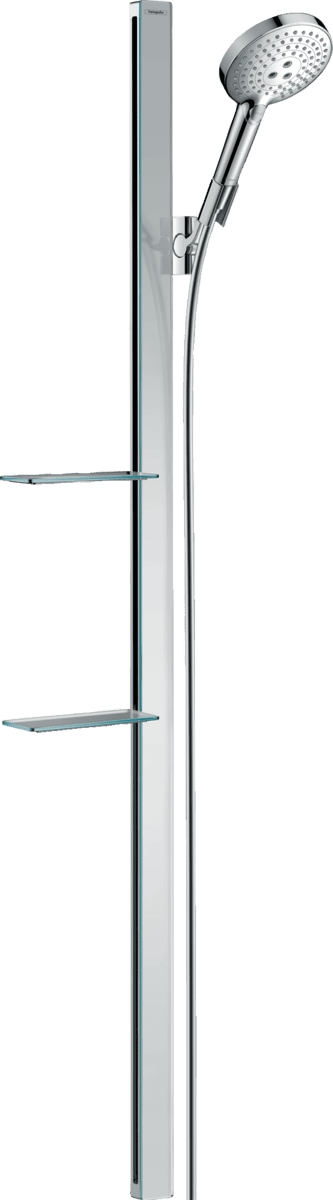 Bild von HANSGROHE Raindance Select S Brauseset 120 3jet mit Brausestange 150 cm und Ablagen Chrom 27646000