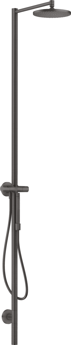 HANSGROHE AXOR Starck Nature Duschsäule mit Kopfbrause 240 1jet #12670340 - Brushed Black Chrome