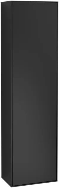 Obrázek VILLEROY BOCH Vysoká skříň Finion, 1 dveře, 418 x 1516 x 270 mm, černý matný lak #F49000PD