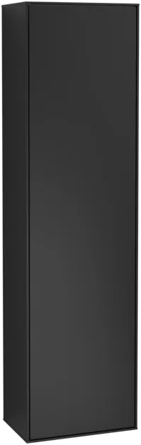 Obrázek VILLEROY BOCH Vysoká skříň Finion, 1 dveře, 418 x 1516 x 270 mm, černý matný lak #F48000PD