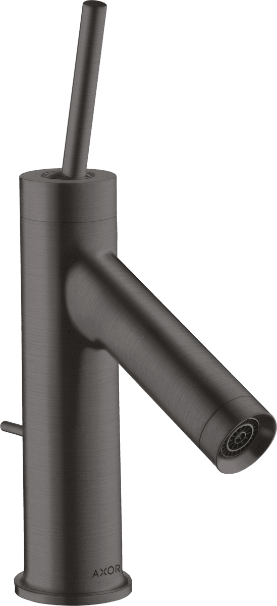 HANSGROHE AXOR Starck Einhebel-Waschtischmischer 70 mit Pingriff für Handwaschbecken mit Zugstangen-Ablaufgarnitur #10116340 - Brushed Black Chrome