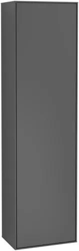 VILLEROY BOCH Finion Tall cabinet, 1 door, 418 x 1516 x 270 mm, Anthracite Matt Lacquer #F49000GK resmi