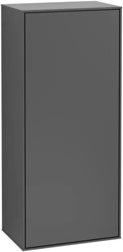 Bild von VILLEROY BOCH Finion Seitenschrank, mit Beleuchtung, 1 Tür, 418 x 936 x 270 mm, Anthracite Matt Lacquer #G56000GK