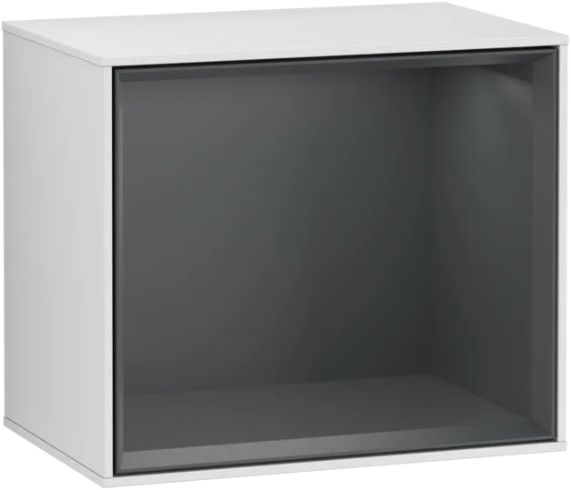 εικόνα του VILLEROY BOCH Finion Shelf module, with lighting, 418 x 356 x 270 mm, White Matt Lacquer / Midnight Blue Matt Lacquer #F580HGMT