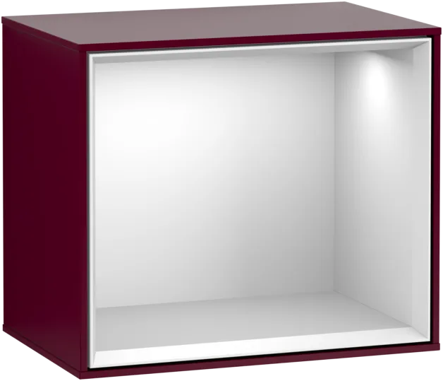εικόνα του VILLEROY BOCH Finion Shelf module, with lighting, 418 x 356 x 270 mm, Peony Matt Lacquer / White Matt Lacquer #F580MTHB