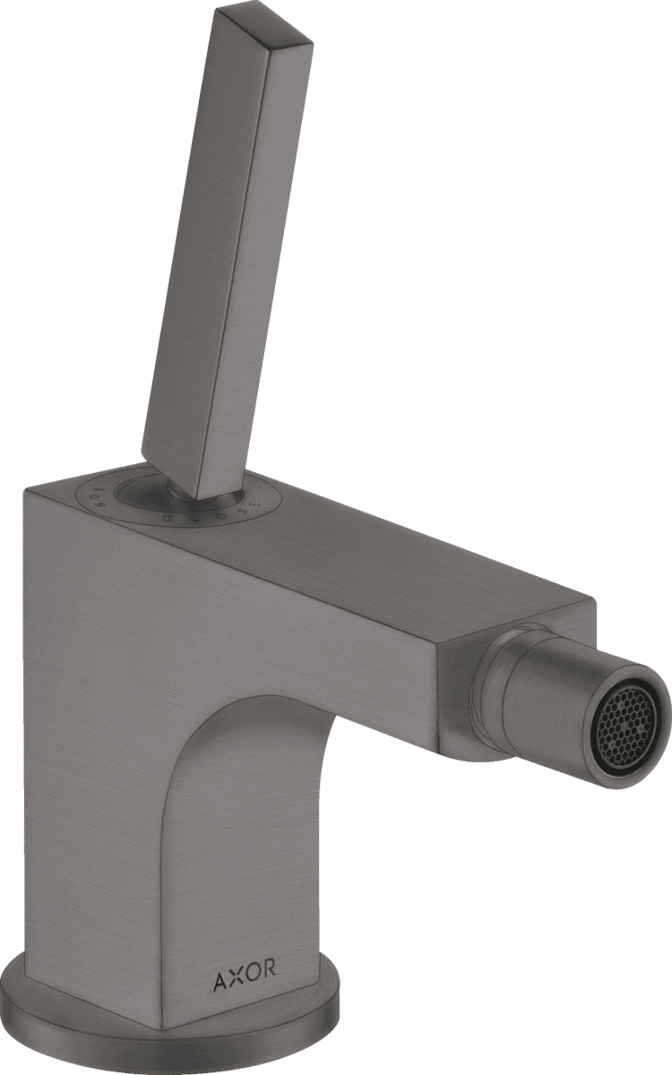 HANSGROHE AXOR Citterio Einhebel-Bidetmischer mit Zugstangen-Ablaufgarnitur #39210340 - Brushed Black Chrome