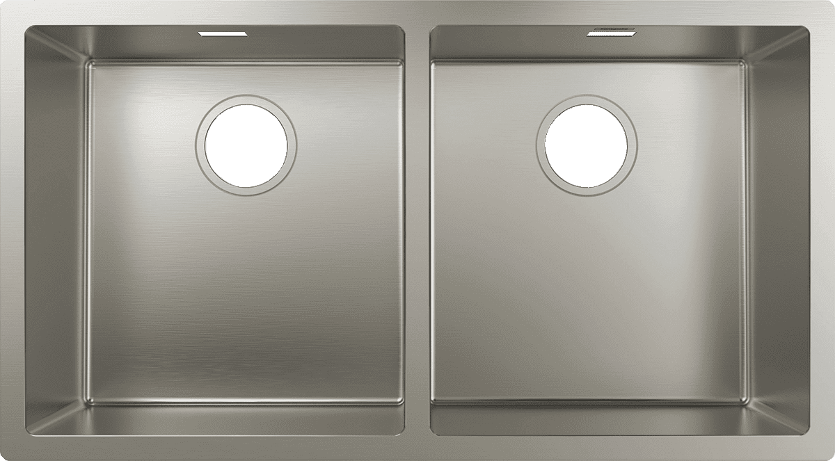HANSGROHE S71 S719-U765 Unterbauspüle 370/370 #43430800 - Edelstahl