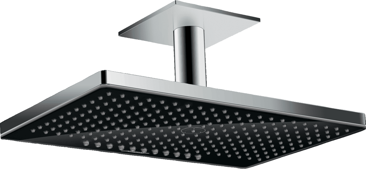 Picture of HANSGROHE Rainmaker Select Overhead shower 460 2jet with ceiling connector #24004600 - Black/Chrome