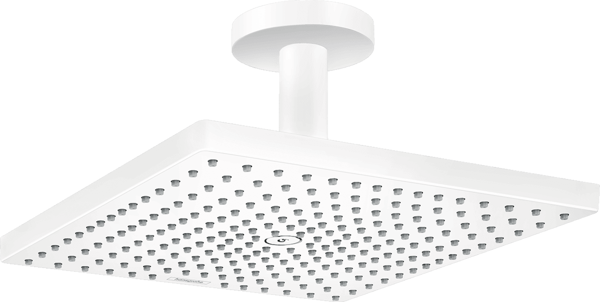 Picture of HANSGROHE Raindance E Overhead shower 300 1jet with ceiling connector #26250700 - Matt White