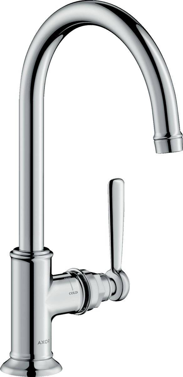 Picture of HANSGROHE AXOR Montreux Single lever basin mixer 210 with lever handle and waste set #16518000 - Chrome