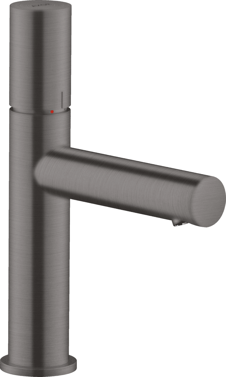 HANSGROHE AXOR Uno Einhebel-Waschtischmischer 110 mit Zerogriff und Ablaufgarnitur #45002340 - Brushed Black Chrome