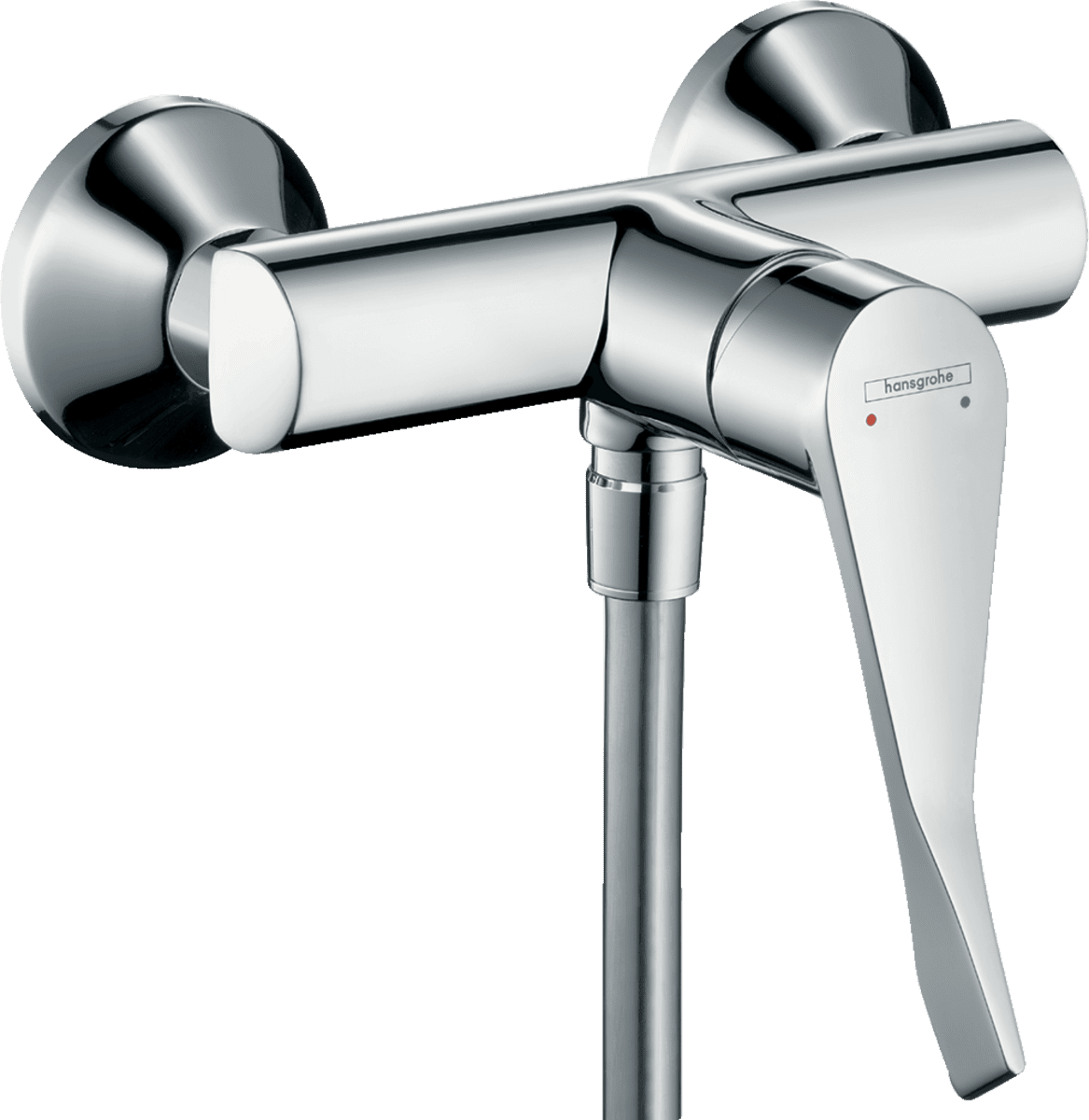 Зображення з  HANSGROHE Focus Single lever shower mixer for exposed installation with extra long handle 12,1 cm #31916000 - Chrome
