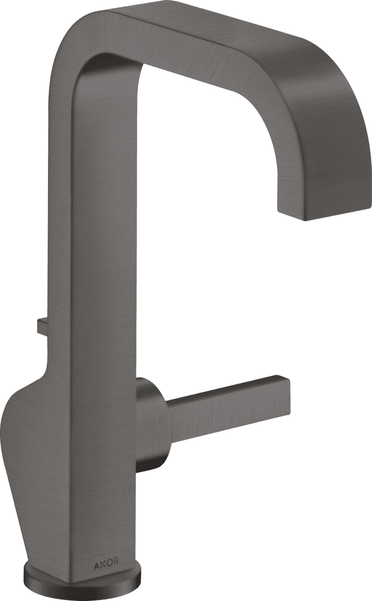 HANSGROHE AXOR Citterio Einhebel-Waschtischmischer 190 mit Pingriff und Zugstangen-Ablaufgarnitur #39034340 - Brushed Black Chrome