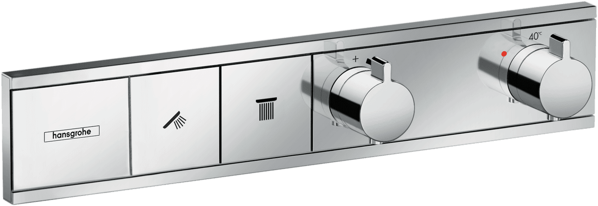 Bild von HANSGROHE RainSelect Thermostat Unterputz für 2 Verbraucher #15380000 - Chrom