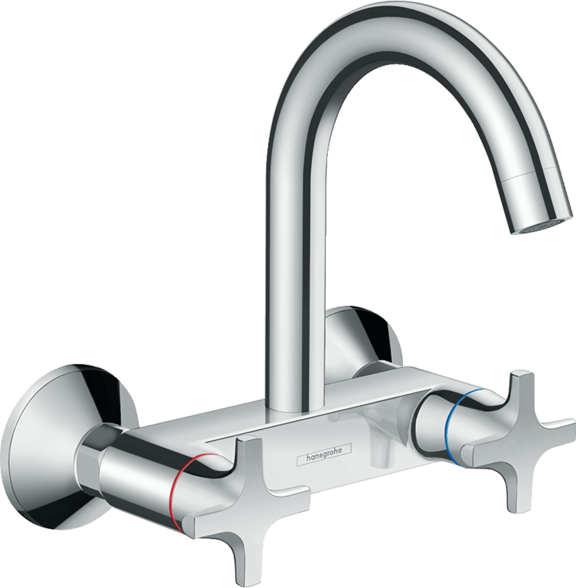 Picture of HANSGROHE Logis M32 2-handle kitchen mixer, wall-mounted, highspout, 1jet #71286000 - Chrome