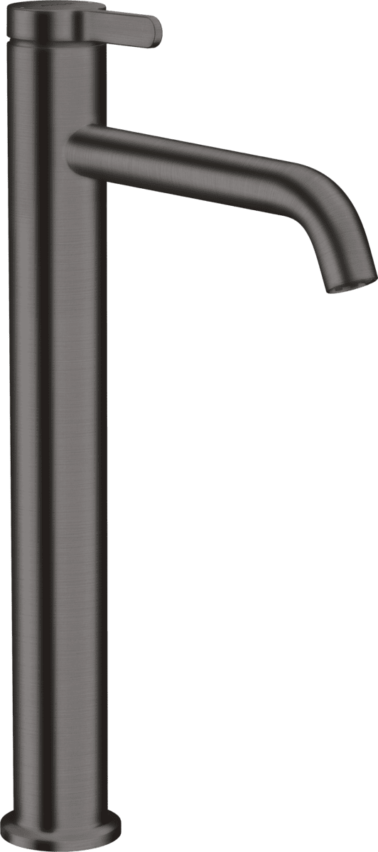 HANSGROHE AXOR One Einhebel-Waschtischmischer 260 mit Hebelgriff für Aufsatzwaschtische mit Ablaufgarnitur #48002340 - Brushed Black Chrome
