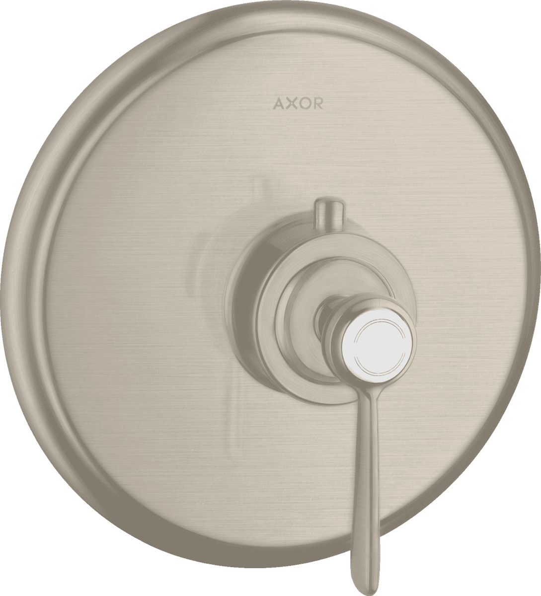 Зображення з  HANSGROHE AXOR Montreux Thermostat for concealed installation with lever handle #16823820 - Brushed Nickel