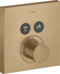Bild von HANSGROHE AXOR ShowerSolutions Thermostat Unterputz eckig für 2 Verbraucher #36715140 - Brushed Bronze