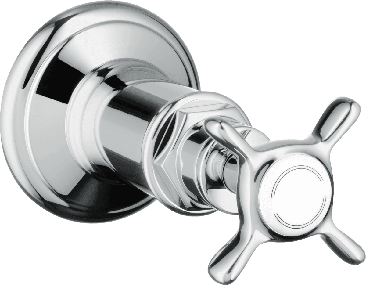 Зображення з  HANSGROHE AXOR Montreux Shut-off valve for concealed installation with cross handle #16871000 - Chrome