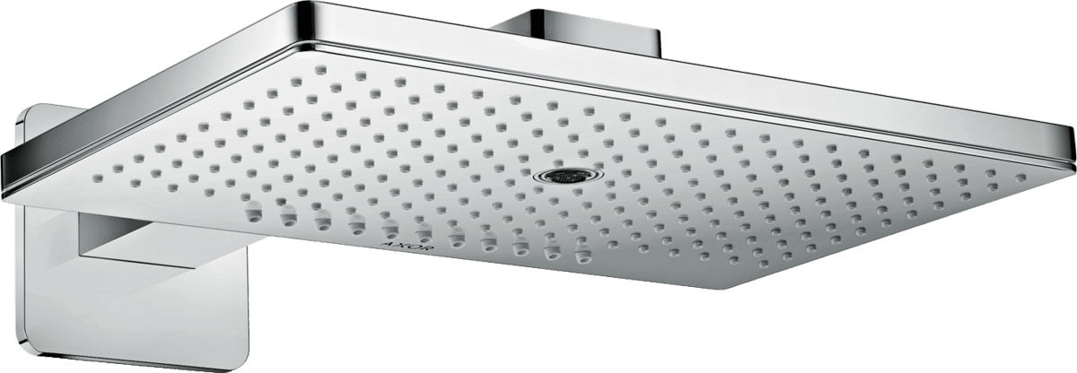 Зображення з  HANSGROHE AXOR ShowerSolutions Overhead shower 460/300 3jet with shower arm and softsquare escutcheon #35276000 - Chrome