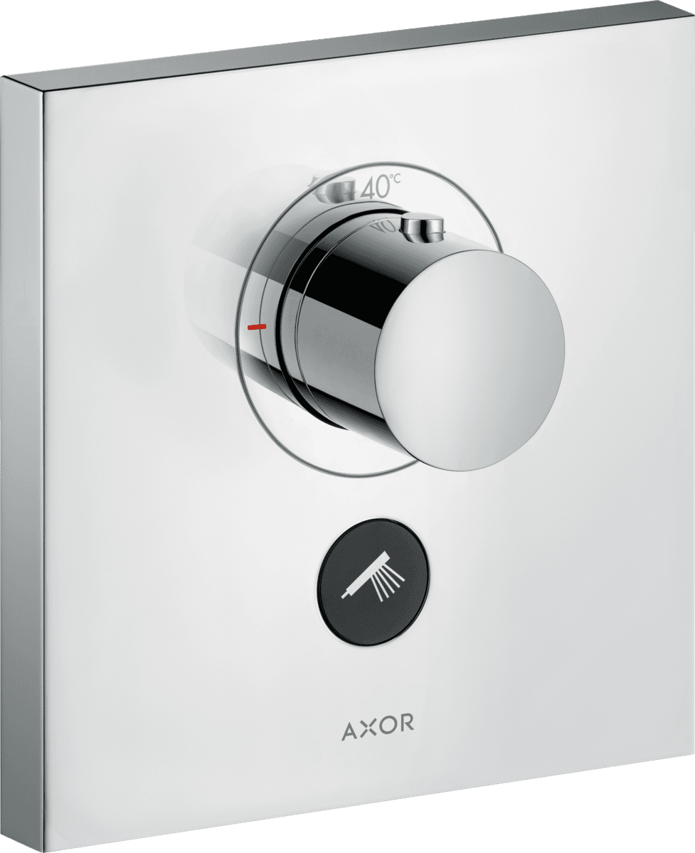 εικόνα του HANSGROHE AXOR ShowerSelect Thermostat HighFlow for concealed installation square for 1 function and additional outlet #36716000 - Chrome