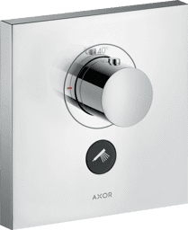 Bild von HANSGROHE AXOR ShowerSelect Thermostat HighFlow Unterputz eckig für 1 Verbraucher und einen zusätzlichen Abgang #36716000 - Chrom