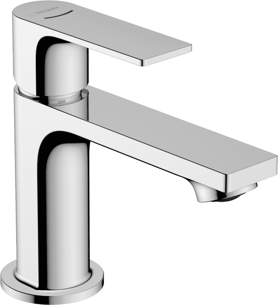 Зображення з  HANSGROHE Rebris E Pillar tap 80 with lever handle for cold water or pre-adjusted water without waste set #72506000 - Chrome