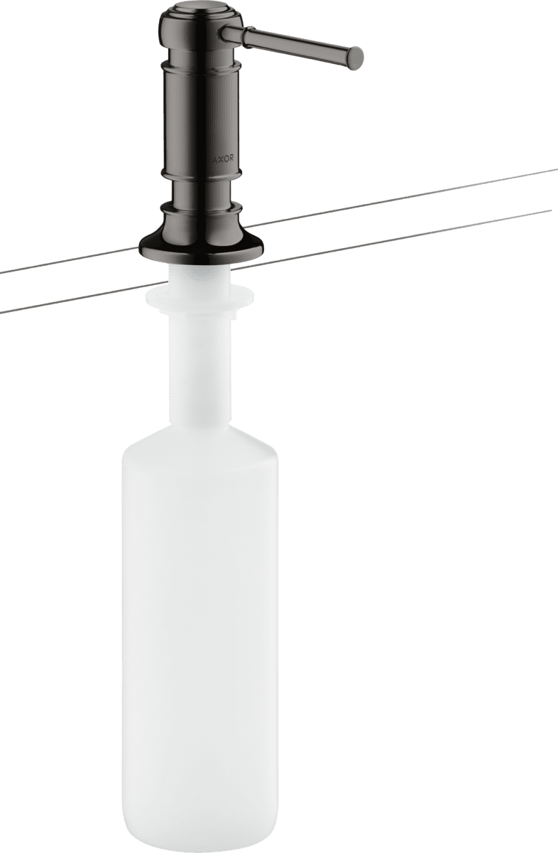 Зображення з  HANSGROHE AXOR Montreux Liquid soap dispenser/ washing-up liquid dispenser #42018330 - Polished Black Chrome