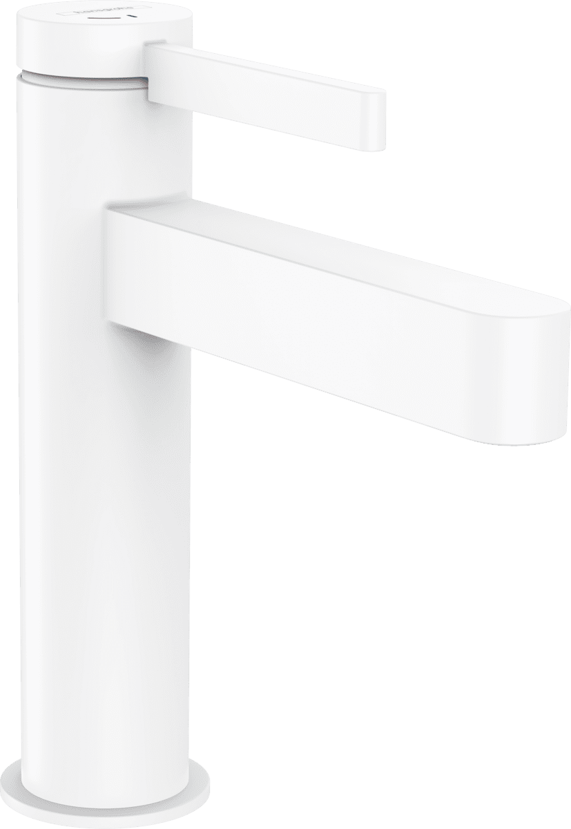 Bild von HANSGROHE Finoris Einhebel-Waschtischmischer 110 CoolStart mit Push-Open Ablaufgarnitur #76024700 - Mattweiß