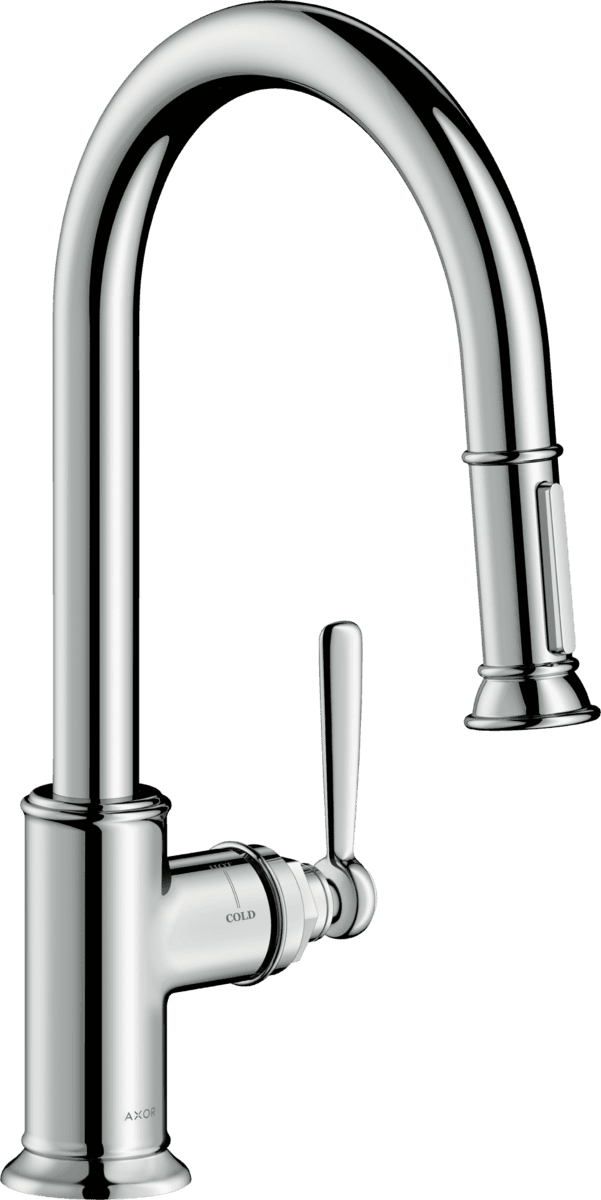 Bild von HANSGROHE AXOR Montreux Einhebel-Küchenmischer 180 mit Ausziehbrause #16581000 - Chrom