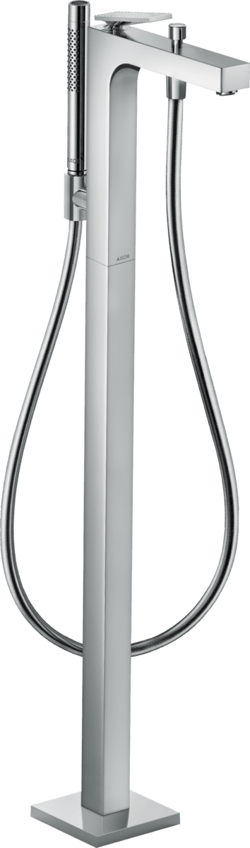 HANSGROHE AXOR Citterio Einhebel-Wannenmischer bodenstehend mit Hebelgriff - Rautenschliff #39471000 - Chrom