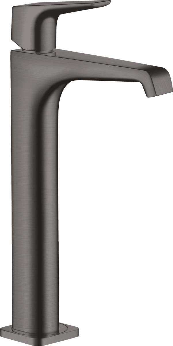 HANSGROHE AXOR Citterio E Einhebel-Waschtischmischer 250 mit Hebelgriff für Aufsatzwaschtische mit Ablaufgarnitur #36113340 - Brushed Black Chrome