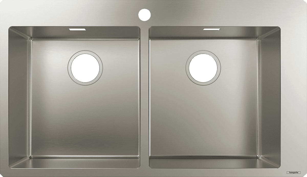 HANSGROHE S71 S711-F765 Einbauspüle 370/370 #43303800 - Edelstahl