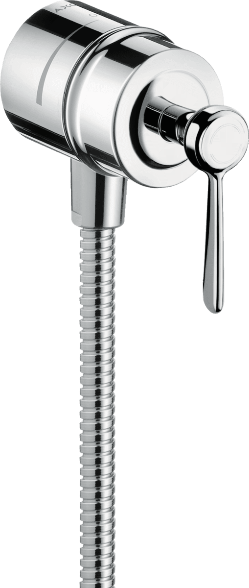 Picture of HANSGROHE AXOR Montreux Wall outlet stop with non return valve, shut-off valve and lever handle #16883000 - Chrome